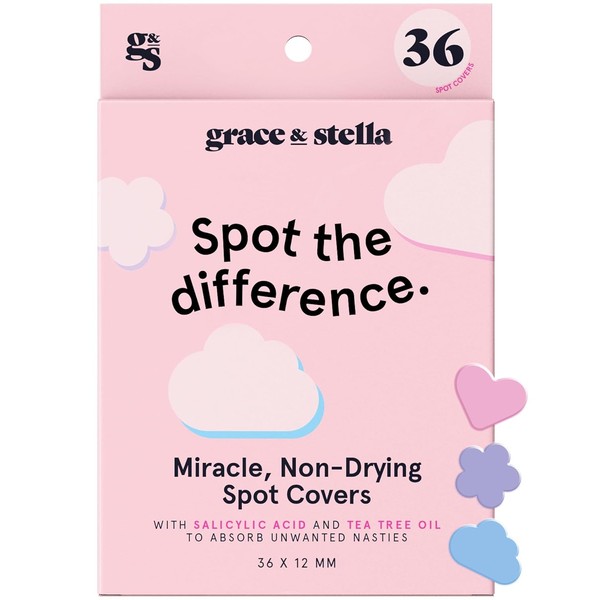grace & stella Pimple Patches – Cute Multishape Hydrocolloid Dots