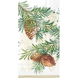 Boston International IHR Guest Towel Buffet Paper Napkins, 8.5 x 4.5-Inches, Decorative Branches