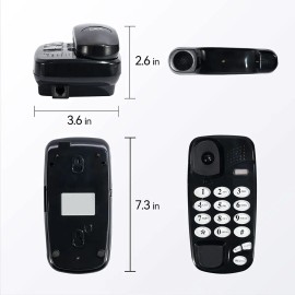 Telefonos fijos alámbrico casa oficina hotel color negro Savefree KX-T580
