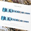 SEMTIM JZ-183 Nail Tips, 24 Pieces, Thumb False Nails, Foot