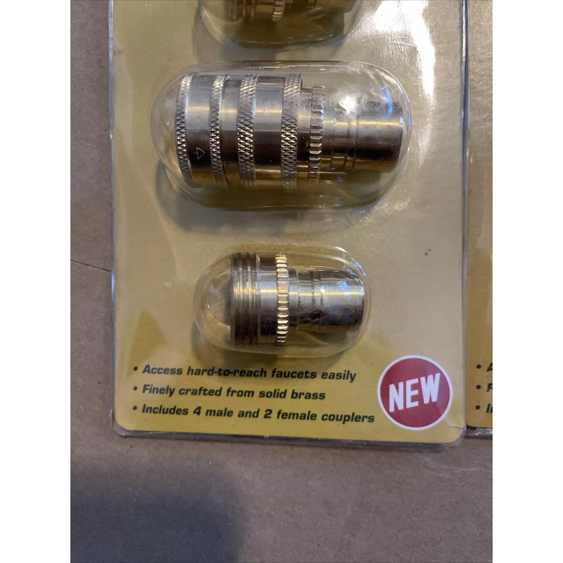 GREENWOOD 2 X Greenwood 6 Pc Garden Hose Quick Coupler