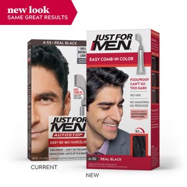 3 x Just For Men Autostop Hair Colour Auto Stop - Choose Your Shade-Real Black A55