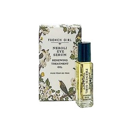 French Girl Neroli Eye Serum - Renewing Treatment Oil for Under Eyes and Fine Lines, Under Eye Depuffer, Organic Plant-Based Ingredients, Vegan & Cruelty-Free, .3 oz