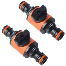 2 PCS Quick-Release Hose Connectors and Fittings, in-line Shut-Off Connector for Garden Hose Pipe, Pacifier Valve, Garden Hose Pipe Shut Off Valve