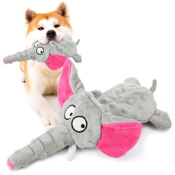 Partideal Dog Toy, Dog Squeaky Toy with Crinkle Paper, Plush