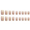 Kamize Medium Fake Nails Square Press on Nails Tips Gold