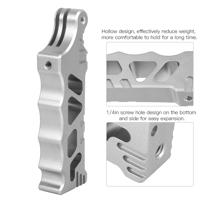 Multifunction Aluminium Alloy Selfie Handspike Handle Fixed Bracket for GoPro
