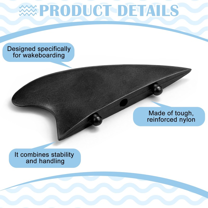 LaRandom 2 Pcs 1.5" Surfboard Fish Fin Nylon Soft Top