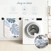 SHUCHING Non-Slip Blue Bath Mat for Safe Showering