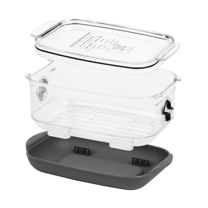ProKeeper+ by Progressive Stackable Produce ProKeeper Storage Container with Stay-Fresh