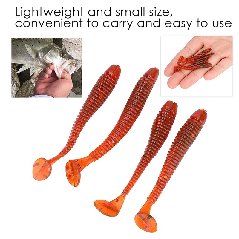 50 Pcs 5cm Fishing Lures, Fishing Baits Soft Plastic Fishing