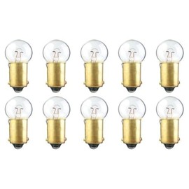 CEC Industries #55 Bulbs, 7 V, 2.87 W, BA9s Base, G-4.5 Shape (Box of 10)