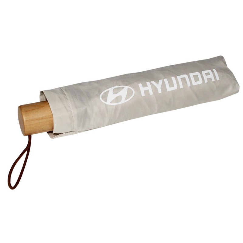Hyundai HMD00574 Pocket Umbrella Umbrella Logo Lettering Beige