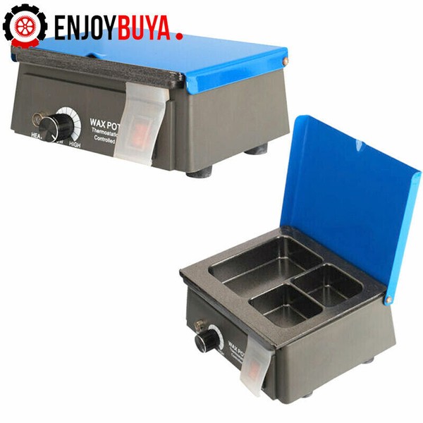 Dental Lab Electric Wax Waxer 3-Well Analog Heater Melting Dipping