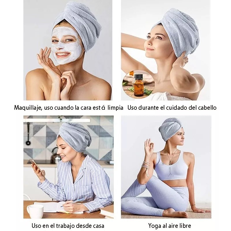 Espinope Toallas De Microfibra De Rápido Secado Para Cabello 3