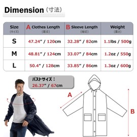 Azarxis Raincoat, Rain Poncho, Men's, Women's, Bicycle, Multi-functional, 3-Way Rainwear/Tarp/Ground Sheet, Waterproof, Hat, Multi-functional, Durable, Rain Gear, Bike, Camping, Picnic, Work or