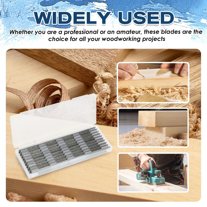 MILAKE 10 Pcs 3-1/4" Planer Blades Replacement Part Compatible with