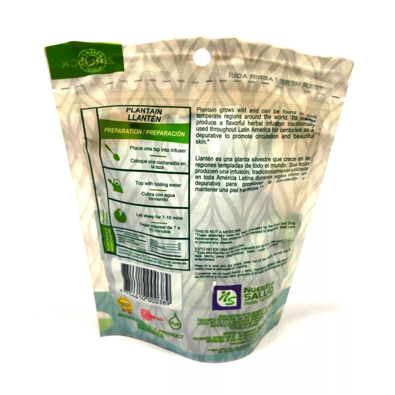 Nuestra Salud Llanten Te- Plantain Tea Herbal (90g) Herb VALUE