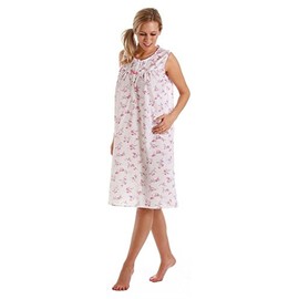 Lady Olga Poly Cotton Sleeveless Summer Nightie 24317 Pink 22-24