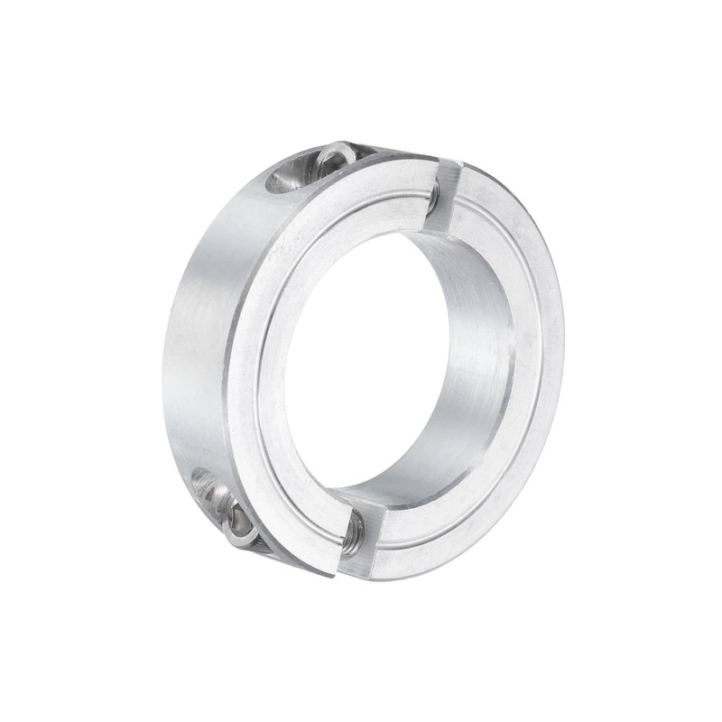 sourcing map Double Split Clamp-On Shaft Collar for 1-1/2" Shaft,