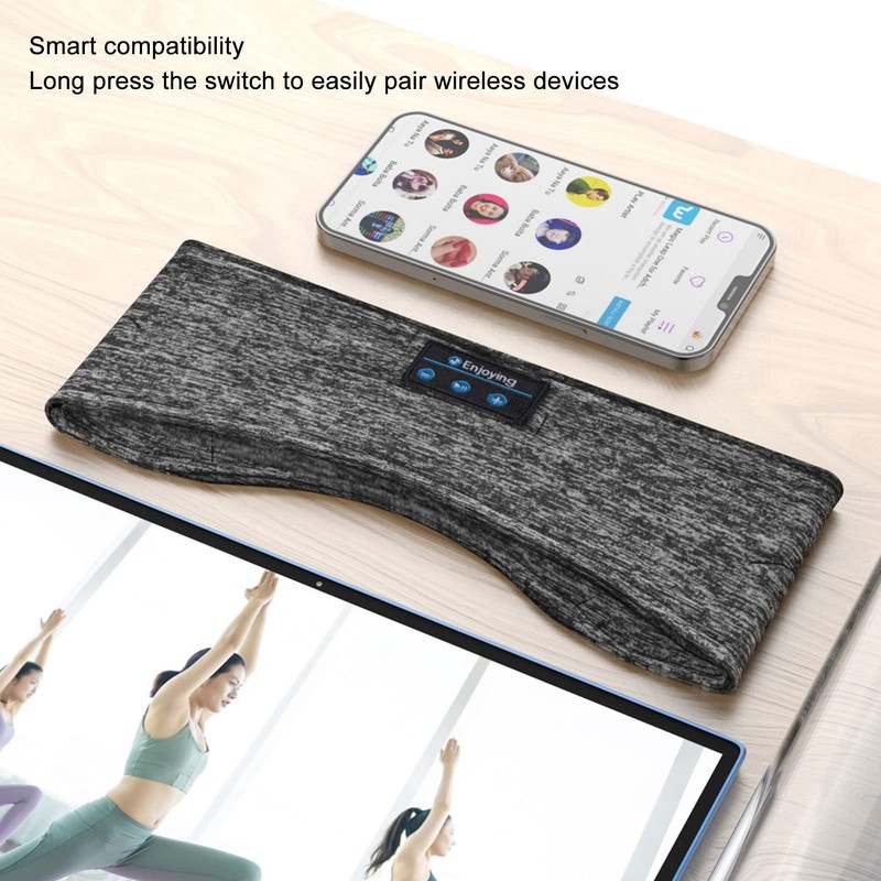 Bluetooth5.0 Sleeping Eye Mask, Wireless Bluetooth Headphones Music Travel Sleeping