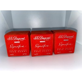 S.T. Dupont S.T Dupont Signature Pour Homme 5 ml, 0.17 oz Eau De Toilette Mini Men QTY 3