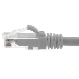 NavePoint Ethernet Patch Cable CAT6A, UTP, 24AWG, 3 Ft, 10 Pack, Gray