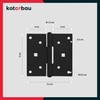 KOTARBAU Folding Hinges 90 x 95 mm Powder Coated Steel