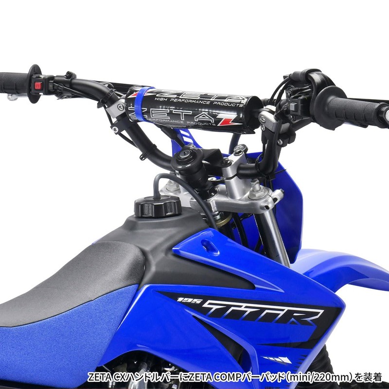 ジータレーシング(ZETA RACING) COMPバーパッド ミニ(220mm) ブラック 簡単取付け 怪我リスク軽減 ダートフリーク Dirtfreak ZE47-9232