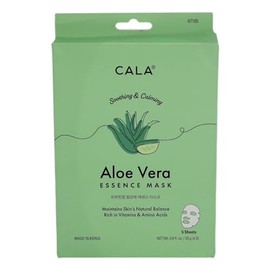 CALA - máscara para cara con escencia de aloe vera (paquete con 5 máscaras)