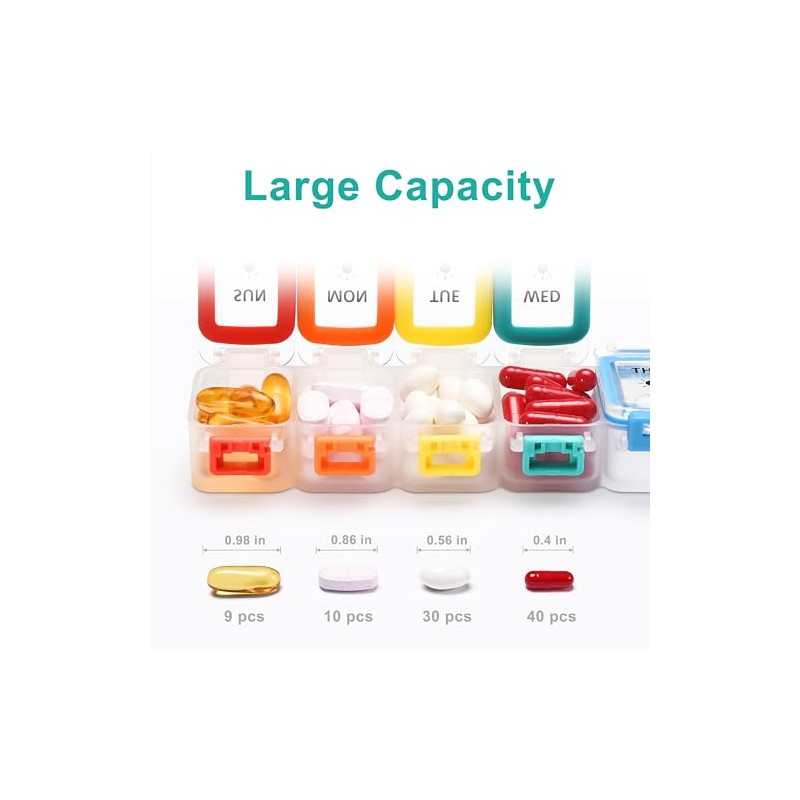 Fullicon Fullicon Moisture Proof 7 Day Pill Box Organiser -