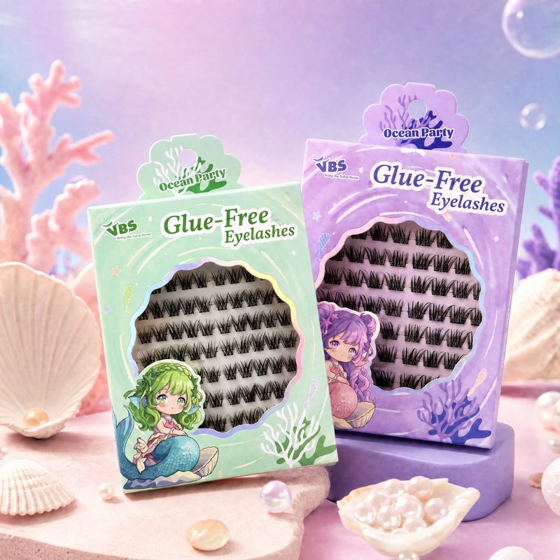 Glue-Free Cluster Lashes DIY Eyelash Extensions Kit for Beginner 80