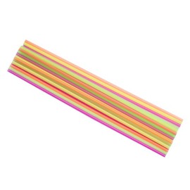 Perfect Stix 20" Neon Straws Assorted Colors ( Pack of 100)