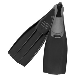 SAEKODIVE Tropic Full Foot Fins - Scuba Diving and Snorkeling Gear for Adults and Teens (S, Black)