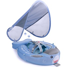 Mambobaby Add Tail Baby Float with Sun Canopy – Special Edition Blue
