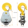 SHINICO 3Ton Pulley Hook Heavy Duty Pulley Lifting Block Hoist
