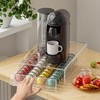 BXINREDA Acrylic Coffee Pod Organizer for Nespresso Vertuo Pod Holder