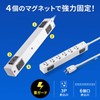 Sanwa Supply TAP-SPWMG36-3 Lightning Guard Tap (3P, 6 Pieces, 3