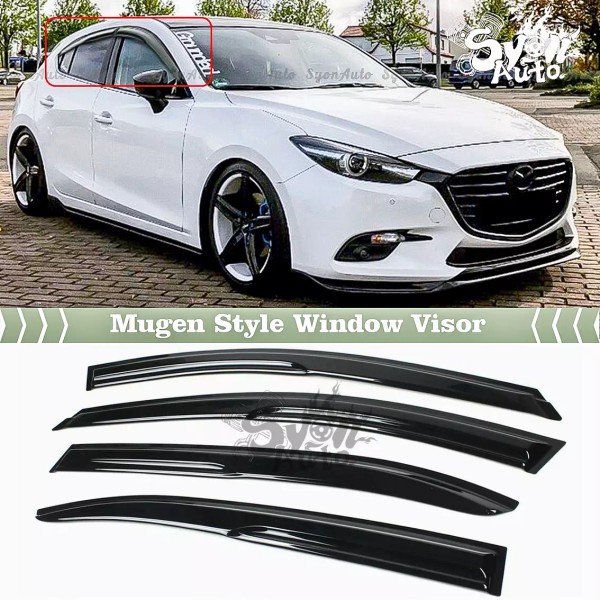 Unbranded FITS 2014-2018 MAZDA 3 JDM 3D WAVY MUGEN STYLE