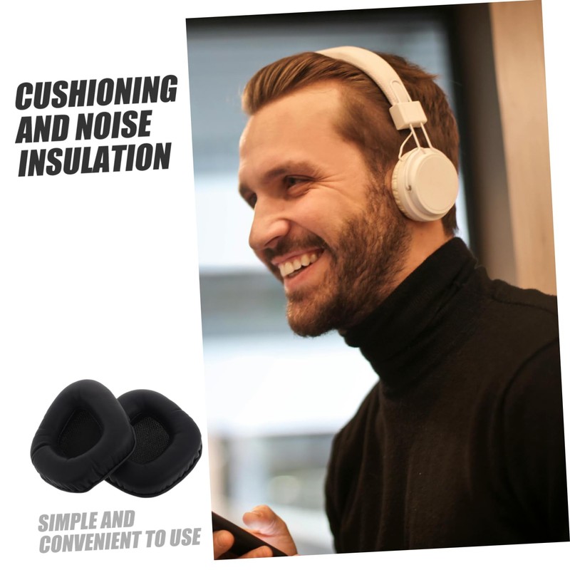 SHOWERORO 2pcs Replacement Earphone Covers Headset Replacement Ear Pads for