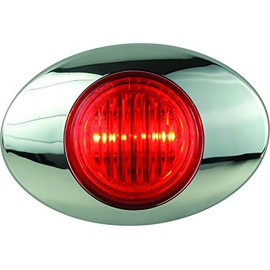 Optronics 00212237P M3 Series Lens 3" Marker/Clearance Light Kit, Millennium Series, Red