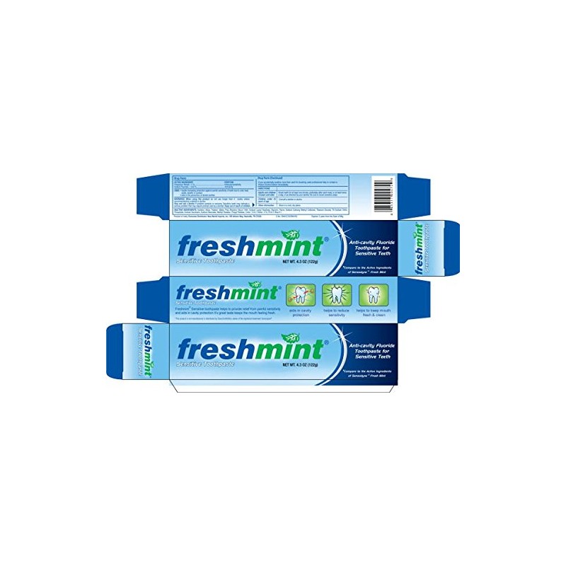 Fresh Mint Sensitive Fluoride Anti-Cavity Toothpaste for Sensitive Teeth 4.3
