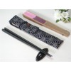 Hand Fan in WEED LEAF PATTERN Chopsticks Bag for Any