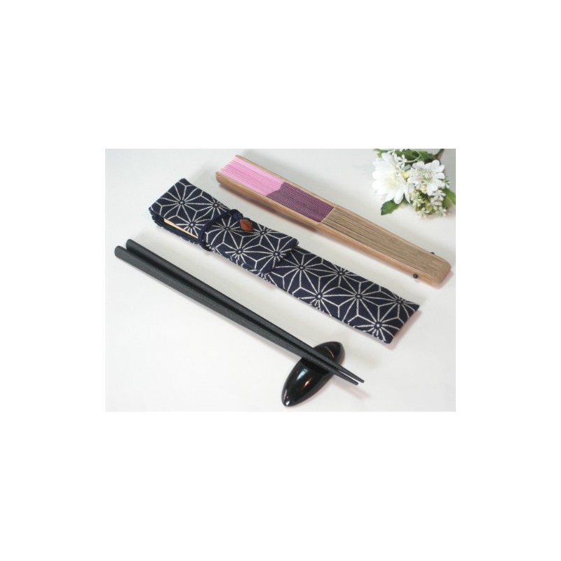 Hand Fan in WEED LEAF PATTERN Chopsticks Bag for Any
