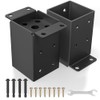 4x4 Post Base 2 Pcs, Heavy Duty Post Anchor with