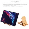Etokon.Org Bamboo Phone Stand and Tablet Stand, Foldable Universal Adjustable