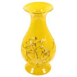 NUOBESTY Lotus Offering Bottle Entryway Table Decor Floral Vase Retro Glass Vase Dried Flower Temple Desktop Vase Vases Terrarium Glass Containers Flowers Vase Office Ceramics Branch Set