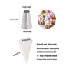 1A Piping Tips and Bags, 3 Large 1A Frosting Tips