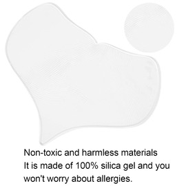TMISHION Anti-Wrinkle Chest Pads, Unisex, Skin Treatment Mask, 100% Silicone Material, Repairs Wrinkles, Reduces Appearance of Fine Lines, Fragrance-Free, Washable, Reusable