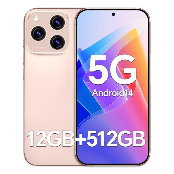 FEEDOGEE N16 PROMAX Unlocked Cell Phones,Snapdragon888, 12GB+512GBsmartphones,48+108MP Camera, Battery 5000mAh,5G